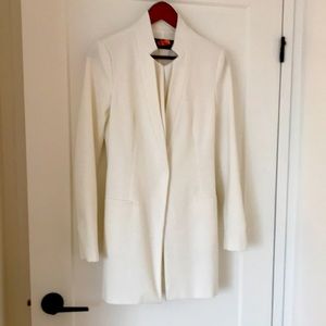 White Zara long blazer